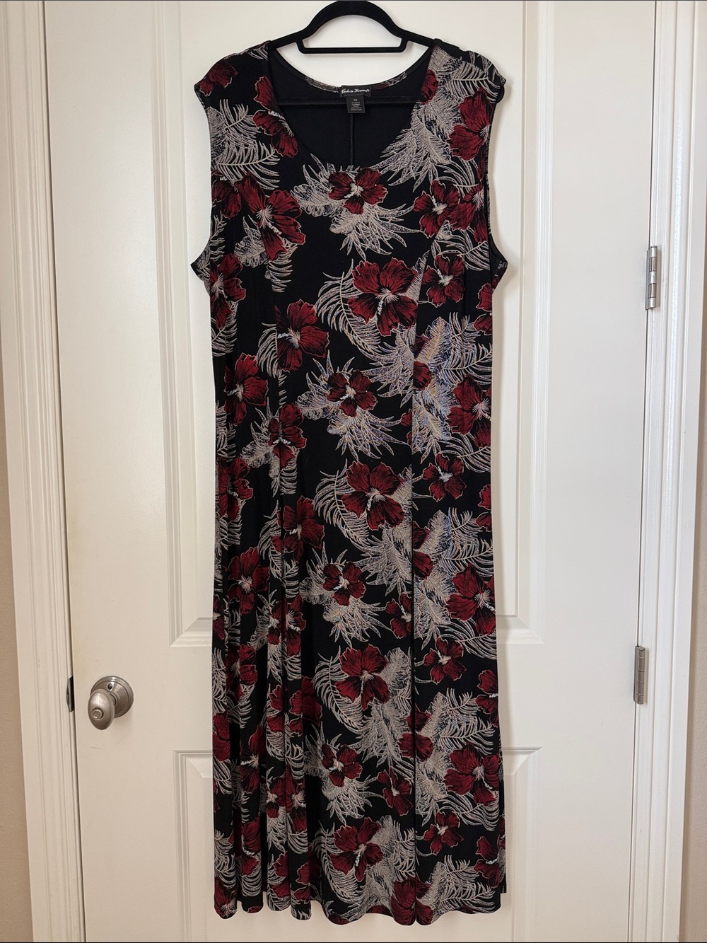 Made in Heaven Black Floral Sleeveless Maxi Dress